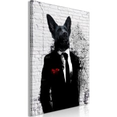 Artgeist Businessman Dog (1 Part) Vertical taulu