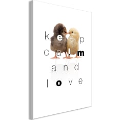 Artgeist Keep Calm and Love (1 Part) Vertical taulu