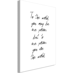 Artgeist You're My World (1 Part) Vertical taulu