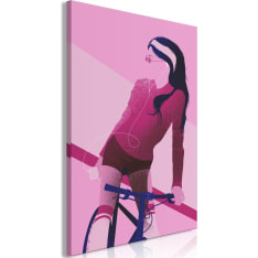 Artgeist Woman on Bicycle (1 Part) Vertical taulu