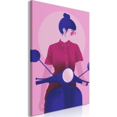 Artgeist Girl on Scooter (1 Part) Vertical taulu