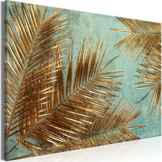 Canvas Print - Sunny Palm Trees (1 Part) Wide