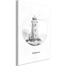 Artgeist Black And White Lighthouse  taulu