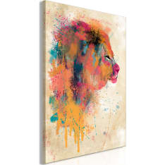 Artgeist Watercolor Lion (1 Part) Vertical taulu