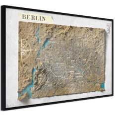 Artgeist Raised Relief Map: Berlin juliste