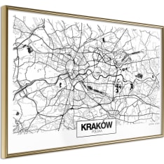 Poster - City Map: Cracow