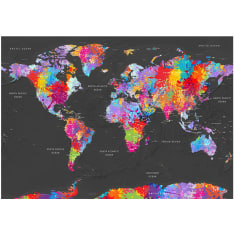 Artgeist World Map: Synesthesia fototapetti