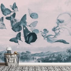 Artgeist Butterflies and Fairy itseliimautuva fototapetti
