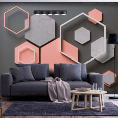 Artgeist Hexagon Plan itseliimautuva fototapetti