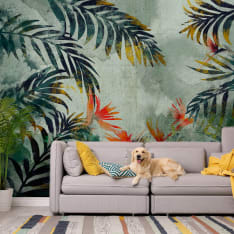Artgeist Jungle Flowers itseliimautuva fototapetti