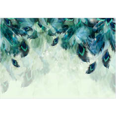 Artgeist Emerald Feathers fototapetti