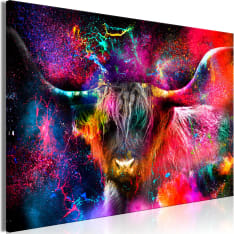 Artgeist Colorful Bull (1 Part) Wide taulu
