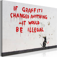 Artgeist Quotes Graffiti (1 Part) Wide taulu