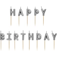 PartyDeco Cake candles Happy Birthday 2,5 cm