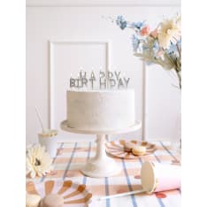 PartyDeco Cake candles Happy Birthday 2,5 cm