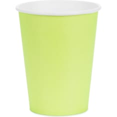 Paper cup yellow, 250 ml 6 pcs/pack