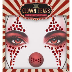 Wibo Clown Tears Face Rhinestones Stickers koristekivet kasvoille