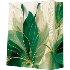 Premium leaves gift bag M 20 x 25 x 10 cm 1 pc/pack