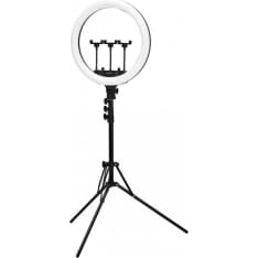 Glow 18" 45W rengasvalo jalustalla