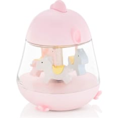 Rabbit & Friends Lamp with Carousel and Music Box (micro USB) - PINK