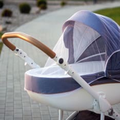 Akuku white insect protection for prams/prams