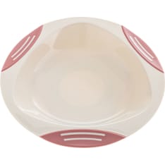 Akuku beige/pink suction cup plate for children