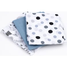 LillaNel Premium 60x80 cm 3 pcs Muslin Set