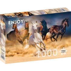 ENJOY Horses Running in the Desert 1000p palapeli