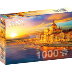 ENJOY Hungarian Parliament at Sunset, Budapest 1000p palapeli