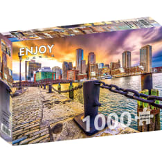 ENJOY Boston Harbor at Dusk, USA 1000p palapeli