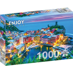 ENJOY Vernazza at Dusk, Cinque Terre, Italy 1000p palapeli