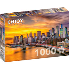ENJOY New York City Skyline at Dusk 1000p palapeli