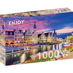ENJOY Ghent at Twilight, Belgium 1000p puzzle