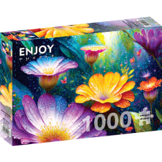 ENJOY Flowers in the Rain 1000p palapeli