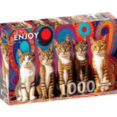 ENJOY Five Cats 1000p palapeli