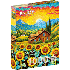 ENJOY Sunflower House 1000p palapeli