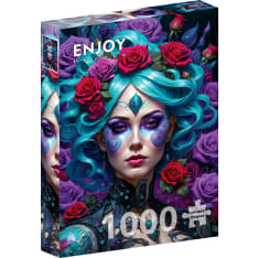 ENJOY Gothic Flowers Portrait 1000p puzzle
