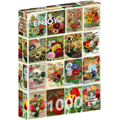 ENJOY Vintage Flower Seed Packets 1000p palapeli
