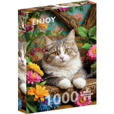 ENJOY Cat in Bloom 1000p palapeli