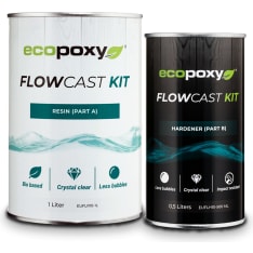 EcoPoxy FlowCast glass clear epoxy casting series