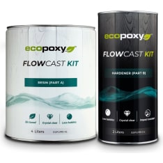 EcoPoxy FlowCast glass clear epoxy casting series