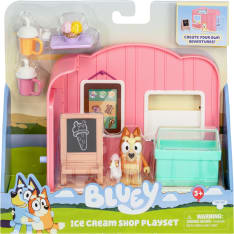 Bluey Playset Mini Ice Cream Shop Playset jäätelökauppa leikkisetti