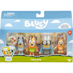 Bluey hahmot 4 kpl Jälkiruoka-aika
