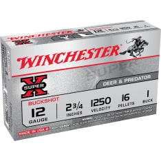 Winchester SX 1 Buck 12/70 10 pcs 7.4mm cartridge