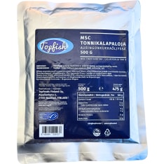 Topfish MSC 500/475g tonnikalapala auringonkukkaöljyssä