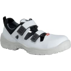 Wearing 3500 White S1 safety sandals