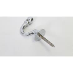 Pipe 2 pcs/pcs chrome plated ball hook