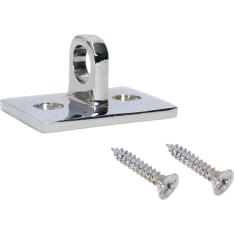 Pipe chrome-plated Wall plate for hook