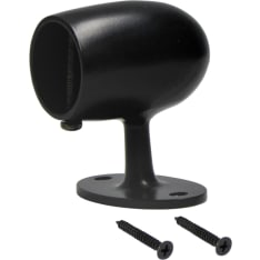 Pipe Ø 38 mm powder coated black End bracket