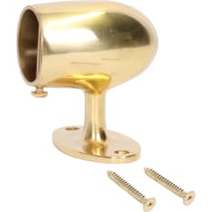 Pipe Ø 38 mm brass End bracket